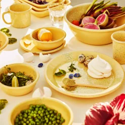 Kapka Enamel Splatter Fest Enamel Mug, Yellow, 350ml Outlet