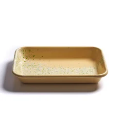 Kapka Enamel Splatter Fest Enamel Roasting and Serving Dish, Yellow New