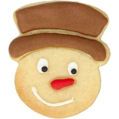 Birkmann Stainless Steel Snowman Head Cookie Cutter, 6cm