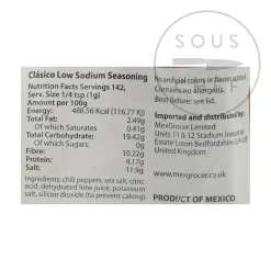 Tajin Low Sodium Chilli Lime Seasoning Mix, 142g Clearance