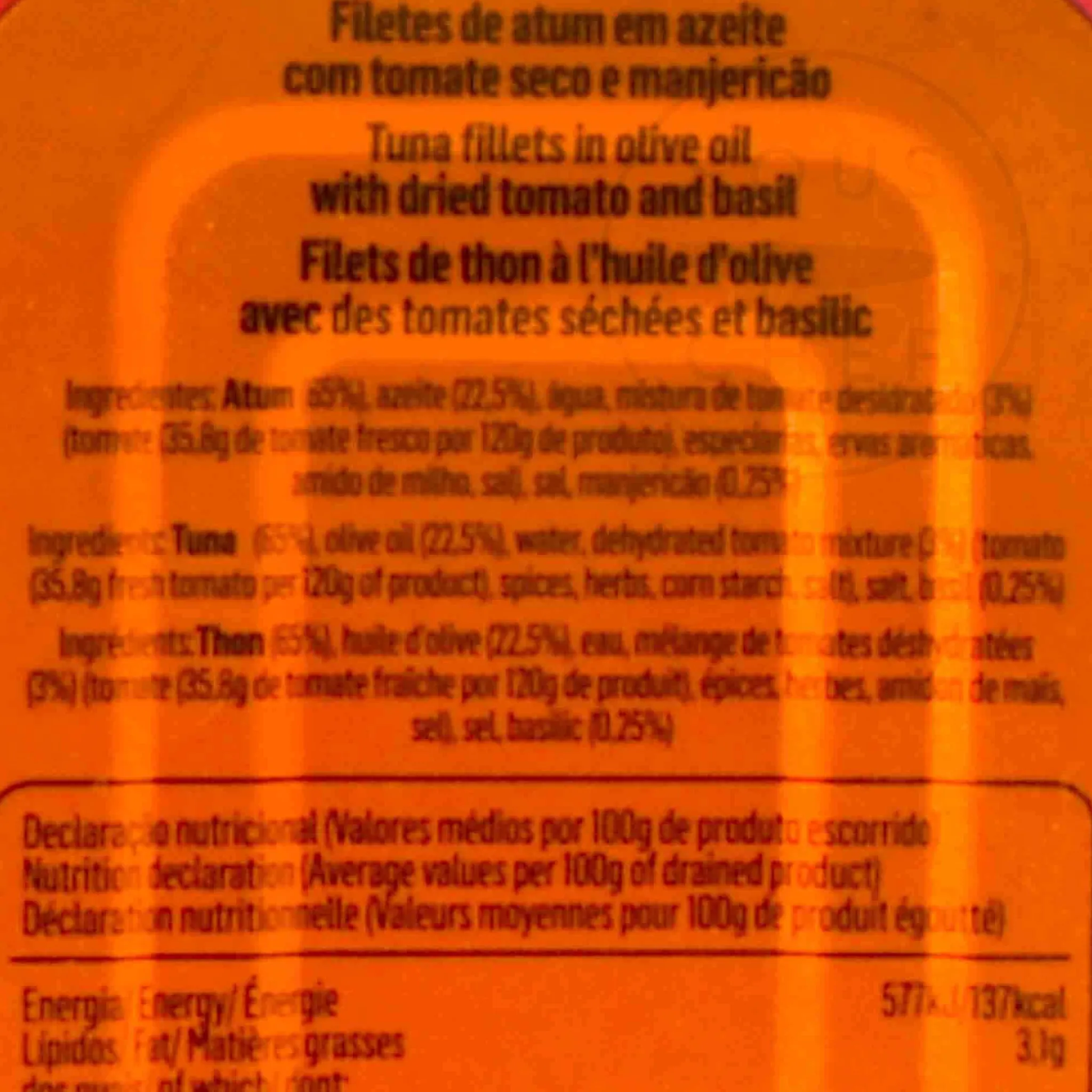 Tenorio Tuna Fillet with Basil & Sundried Tomato, 120g New