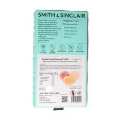 Smith & Sinclair Tequila Time 5V Alcoholic Cocktail Jelly Sweets, 140g Clearance