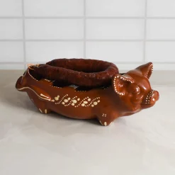 TERRACOTA ASSADEIRA Terracotta Chorizo Pig Serving Dish, 30cm Online