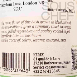 Terre Exotique Chopped Basil, 15g Sale