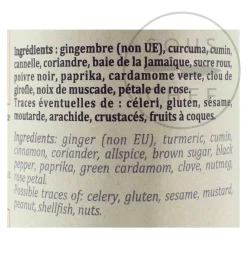 Terre Exotique Ras El Hanout Spices, 60g Sale