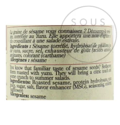 Terre Exotique Sesame Seeds With Yuzu, 50g Sale