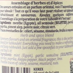Terre Exotique Tabbouleh Spice Blend, 20g Outlet