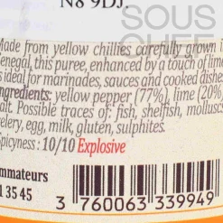 Terre Exotique Yellow Chilli Puree with Lime, 100g Sale