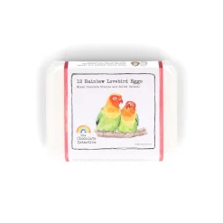 Chocolate Detective The 12 Rainbow Lovebird Chocolate Eggs, 150g Clearance