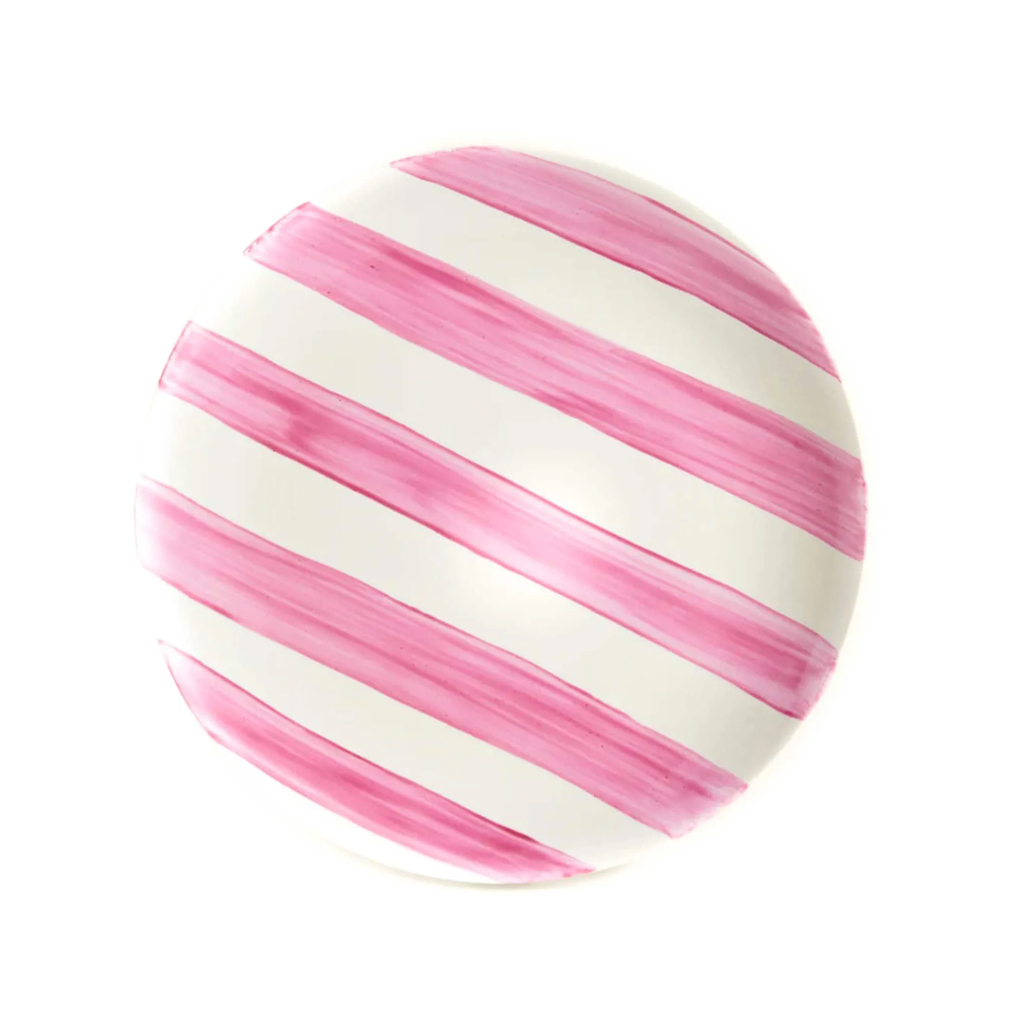 The Platera Pink Stripe Porcelain Dinner Plate, 27.5cm Online