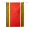 Tissage Moutet Red & Green French Jacquard Tea Towel Clearance