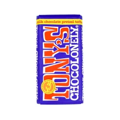 Tony's Chocolonely Dark Milk Chocolate, Pretzel & Toffee, 180g