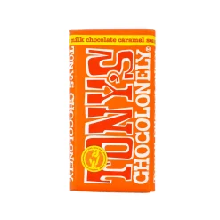Tony's Chocolonely Milk Chocolate Caramel & Sea Salt, 180g Outlet