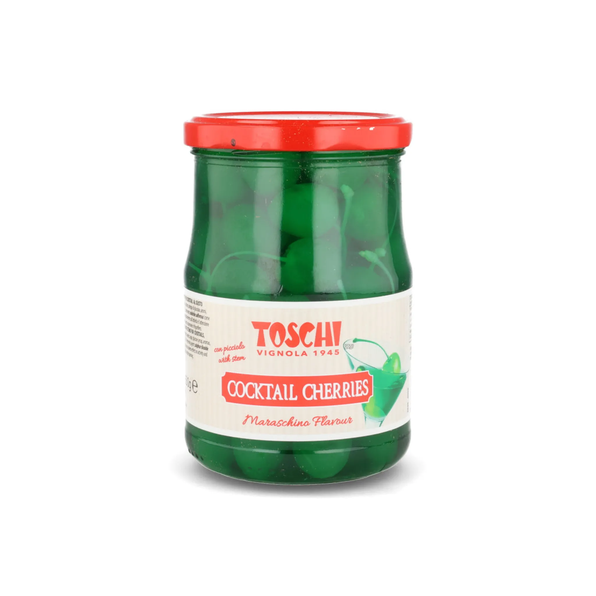 Toschi Green Cocktail Cherries, 630g Online