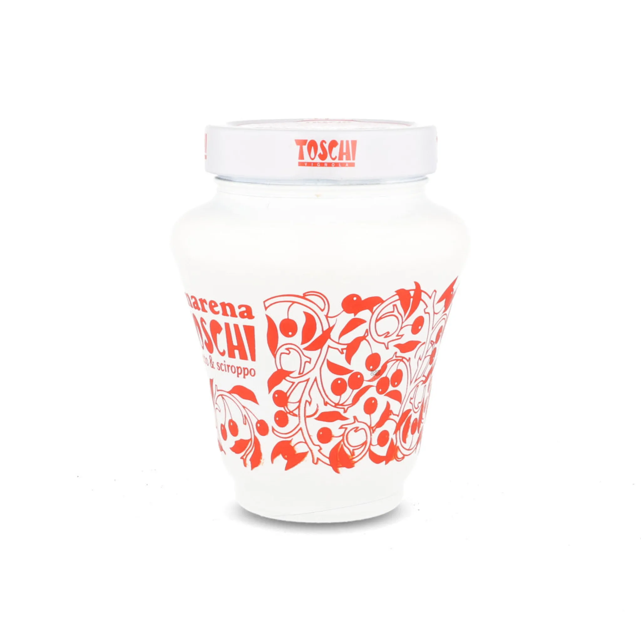 Toschi Sour Black Cherries in Syrup in Ceramic Jar Clearance