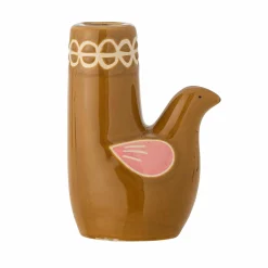 Bloomingville Trudy Brown Bird Candle Holder New