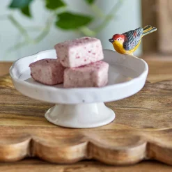 Bloomingville Tweet White Stoneware Cake Stand, 19cm Hot