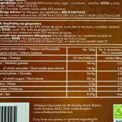 Whitakers Vegan Dark Chocolate Ginger Wafers, 150g Discount