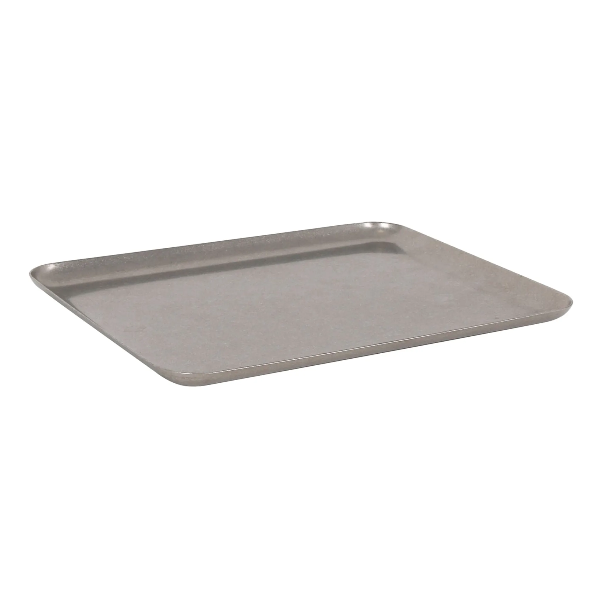 Vintage Style Stainless Steel Rectangular Serving Tray, 20.5x15.5cm Clearance