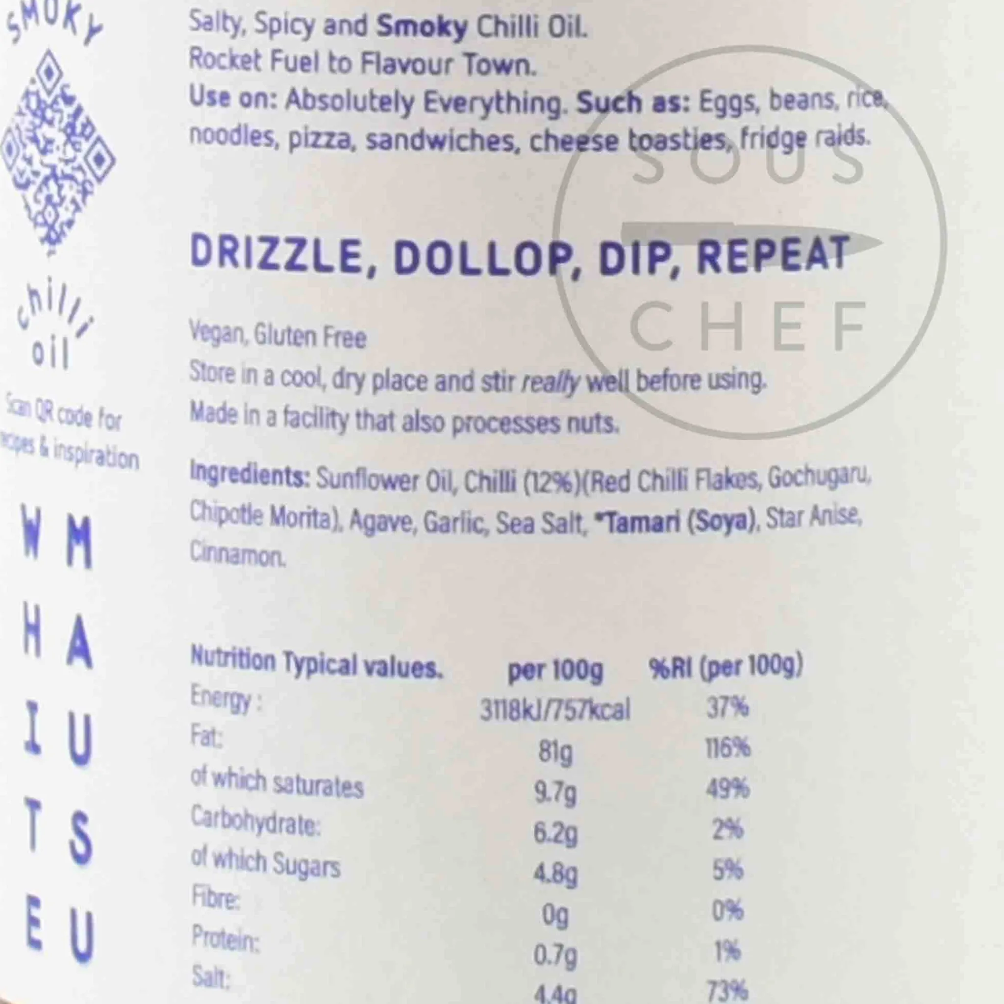 White Mausu Smoky Chilli Oil, 240g Discount