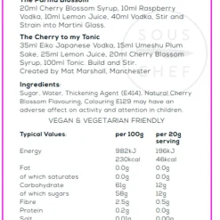 William Fox Premium Cherry Blossom Syrup, 750ml