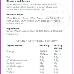 William Fox Premium Rhubarb Syrup, 750ml Sale