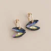 Wolf & Moon Mussel Hoop Earrings Hot
