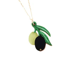Wolf & Moon Olive Necklace Online