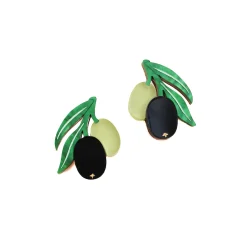 Wolf & Moon Olive Stud Earrings Discount