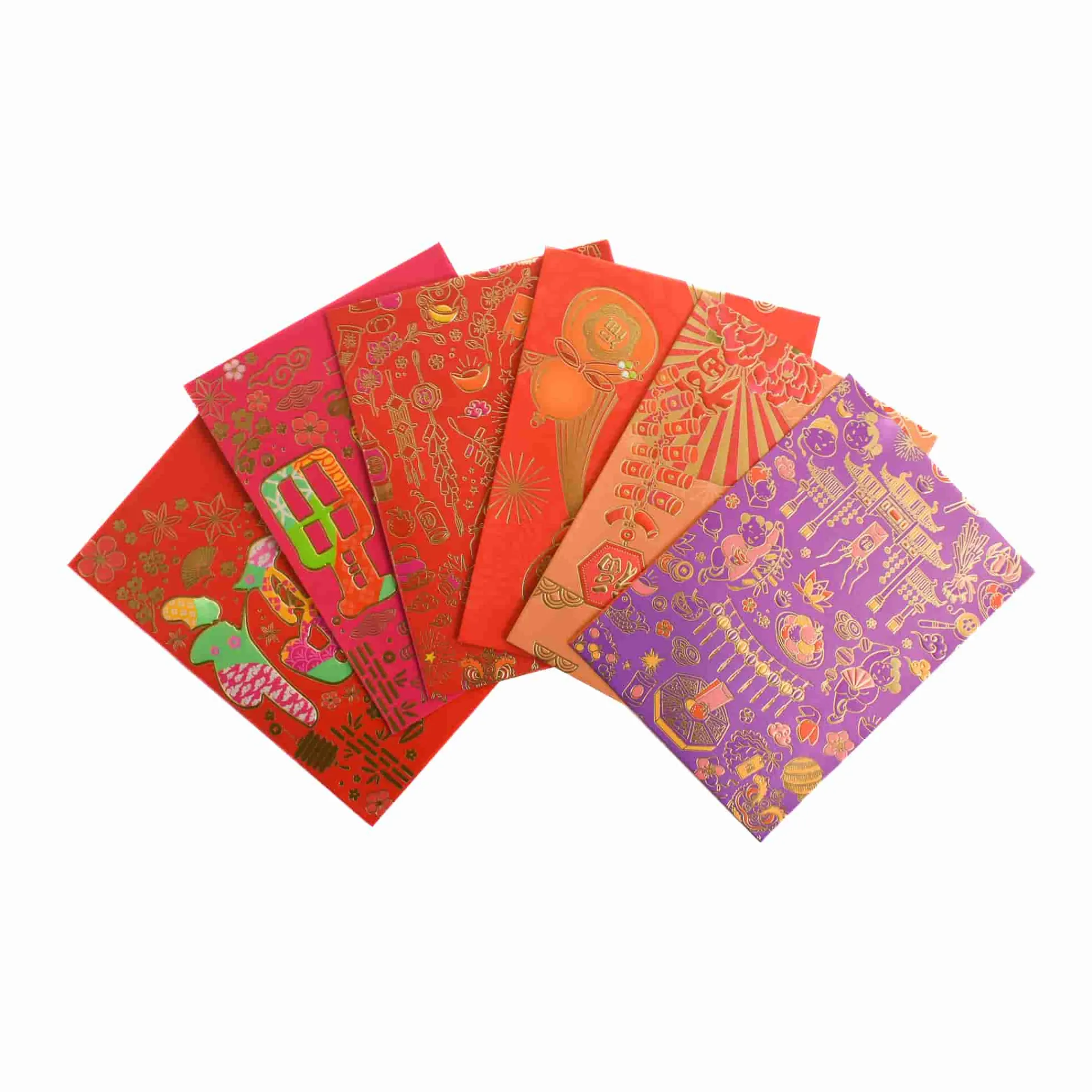 Interlink Direct 6x Small Purple & Red Envelopes Clearance