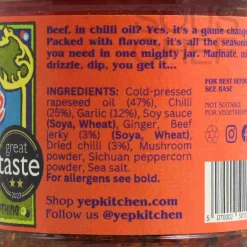Yep Kitchen Garlic Chilli Oil with Beef, 160g Discount