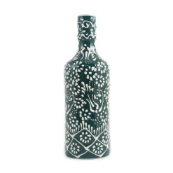 El Boyali Seramikler Yesil Ve Beyaz Boyali Oil Bottle, 395ml Best