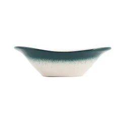 El Boyali Seramikler Yesil Ve Beyaz Boyali Oval Bowl, 16cm Online