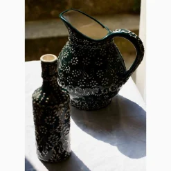 El Boyali Seramikler Yesil Ve Beyaz Boyali Round Jug, 2 Litre Discount