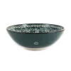 El Boyali Seramikler Yesil Ve Beyaz Boyali Serving Bowl, 26cm Sale