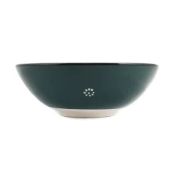 El Boyali Seramikler Yesil Ve Beyaz Boyali Serving Bowl, 26cm Sale