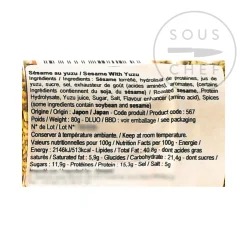 Toho Yuzu Roasted Sesame Seeds, 80g Clearance